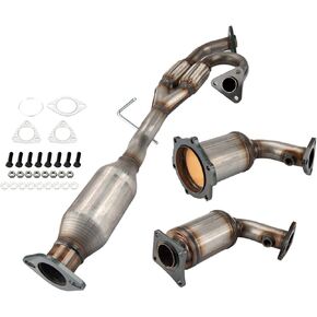 PHILTOP Catalytic Converter for 2003-2007 Murano, 3 pcs, EPA Complaint #OE Replace 54498;16222;16221