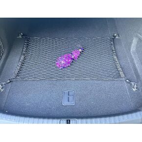 Floor Style Automotive Elastic Trunk Mesh Cargo Net for Audi A6 S6 2018-2023- Premium Trunk Organizers and Storage - Luggage Net for Sedan- Best Car Organizer for Audi A6 S6