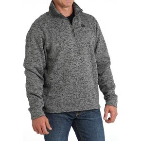 Cinch Men's 1/4 Zip Pullover - MWK1080014 XX- US Heather Grey