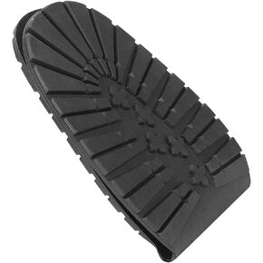 Diydeg Shoe Repair Replacement, Shoe Bottom Full Sole Repair Replacement, Anti-Slip Soft Flexible Wearable for Leather Shoes Sports Shoes Repairing Shoes(Black Forefoot)