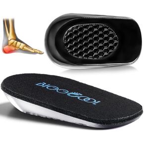 Heel Cushions for Heel Pain, Heel Inserts for Shock Absorption, Heel Lifts for Achilles Tendonitis and Bone Spur, Foot Pain Relief for Women & Men - 1 Pair (Large)
