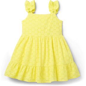 Janie and Jack Girls Eyelet Dress (Toddler/Little Big Kid)