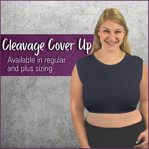 Kosher Casual Modest High Neck Crop Tank, Women’s Sleeveless Full Shoulder Top in Kuwait