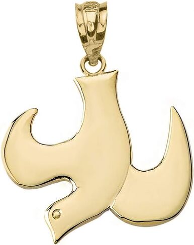 Religious Jewelry Descending Holy Spirit Dove Charm Pendant in Saudi Arabia
