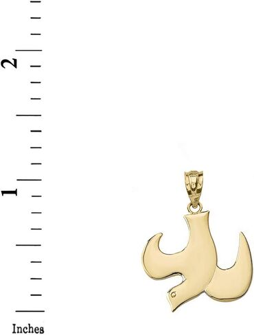 Religious Jewelry Descending Holy Spirit Dove Charm Pendant in Saudi Arabia