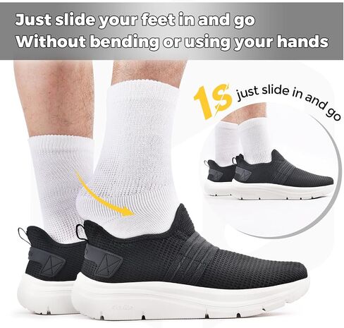 FitVille Mens Slip on Shoes Wide Width Mesh Mens Walking Shoes Wide Lightweight Mens Slip on Sneakers Wide Width V3 in Saudi Arabia