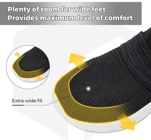 FitVille Mens Slip on Shoes Wide Width Mesh Mens Walking Shoes Wide Lightweight Mens Slip on Sneakers Wide Width V3 in Saudi Arabia