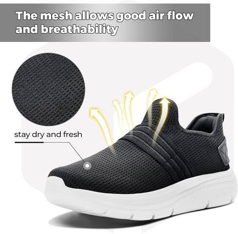 FitVille Mens Slip on Shoes Wide Width Mesh Mens Walking Shoes Wide Lightweight Mens Slip on Sneakers Wide Width V3 in Saudi Arabia