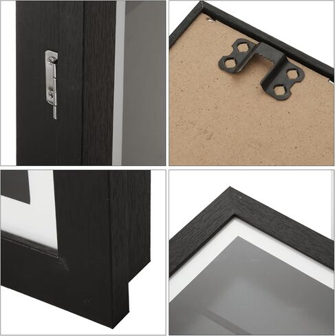 2 قطعة إطار فني للأطفال مقاس 11 × 14 إطارًا للأطفال عمل فني أمامي مفتوح للأطفال إطار عرض أعمال فنية مقاس 0.8 بوصة عمق داخلي إطارات صور سوداء لرسم الأطفال، والمشروعات الفنية، وإطارات صور خشبية in Kuwait