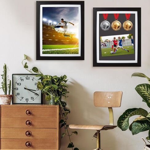 2 قطعة إطار فني للأطفال مقاس 11 × 14 إطارًا للأطفال عمل فني أمامي مفتوح للأطفال إطار عرض أعمال فنية مقاس 0.8 بوصة عمق داخلي إطارات صور سوداء لرسم الأطفال، والمشروعات الفنية، وإطارات صور خشبية in Kuwait