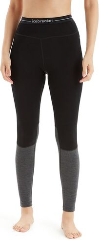 Icebreaker 260 Zoneknit Leggings Black/Jet Heather LG in Saudi Arabia