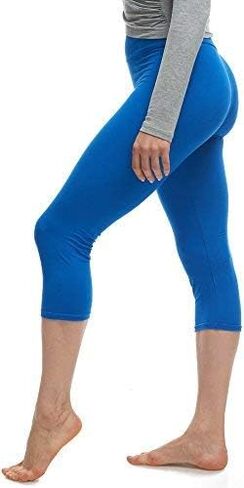 LMB Women’s Soft Stretch Leggings Regular/High Yoga Waist 20+ Designs One Size in Kuwait
