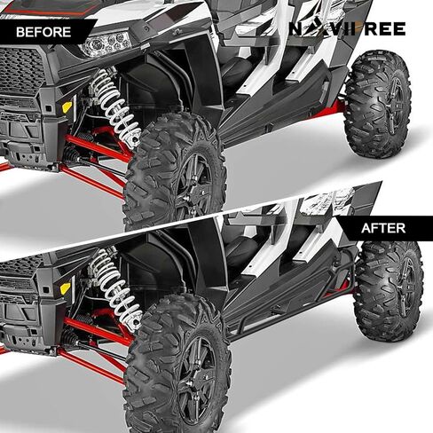 روك سلايدرز | Tree Kickers مناسب لـ Polaris RZR XP 1000 (انظر الإعداد) | 4 مقاعد | حراس الصخور الثقيلة | طلاء مسحوق مقاوم | تركيب الترباس in Kuwait