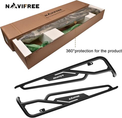 روك سلايدرز | Tree Kickers مناسب لـ Polaris RZR XP 1000 (انظر الإعداد) | 4 مقاعد | حراس الصخور الثقيلة | طلاء مسحوق مقاوم | تركيب الترباس in Kuwait