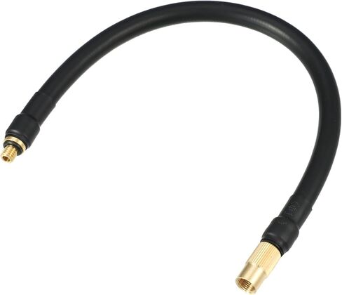Motoforti Universal M6 نافخة مضخة هواء خرطوم محول صمام الإطارات نافخة تمديد خرطوم، طول 30 سم، مطاط نحاسي، أسود in Saudi Arabia