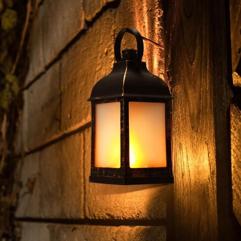 vihose 12 حزمة خمر نمط الزخرفية فانوس لهب تأثير أدى فانوس مع بطارية عديمة اللهب عن بعد تعمل بالطاقة الفوانيس الزخرفية السائبة للداخلية في الهواء الطلق حديقة ساحة ديكور المنزل الزفاف in Kuwait