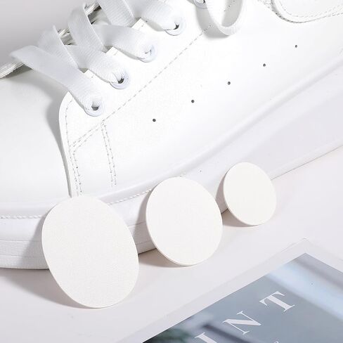 TIESOME Shoe Heel Repair Inserts, 6 Pairs 3 Types Self-Adhesive Spliced Sewn Patch Shoes Hole Shoe Patches Kit Circle Shape Shoe Heel Protector Hole Prevention Patch for Sneaker Leather Shoes(Black) in Saudi Arabia