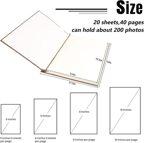 ألبوم صور صفحة مغناطيسي ذاتي اللصق، غلاف جلدي لكتاب المغامرات الخاص بنا، ألبومات DIY لذكرى الزفاف تحمل صور 3X5، 4X6، 6X8، 8X10 in Saudi Arabia