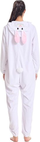 زي الحيوانات للجنسين للبالغين، ملابس منزلية من القطيفة للحيوانات ذات القلنسوة للبالغين، بدلة عيد الهالوين للنساء والرجال in Kuwait