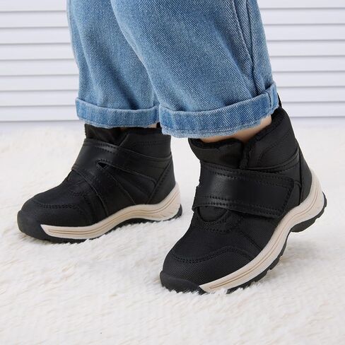 BMCiTYBM Toddler Winter Hikking Boots Boys Girls Waterproof Snow Shoes Nonslip Lightweight High Top Outdoor Sneakers for Cold Weather in Saudi Arabia