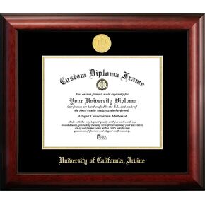 Campus Images CA933GED University of California, Irvine Embossed Diploma Frame, 8.5" x 11", Gold