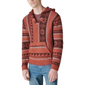Lucky Brand Men's Southwestern Print Baja Sweater