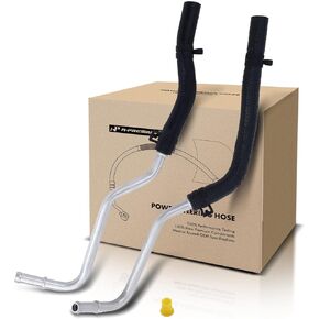 A-Premium Power Steering Return Line Hose Assembly Compatible with Hyundai Sonata 2006-2009 L4 2.4L V6 3.3L Gear To Cooler 2-PC Set