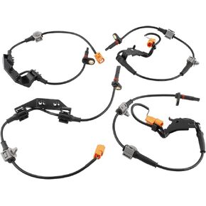 BOXI 4pcs Front & Rear Left & Right Side ABS Wheel Speed Sensor Fit for Honda CR-V 2002 2003 2004 2005 2006 Sprots Utility 4-Door 2.4L | 57475S9A013 57450S9A013