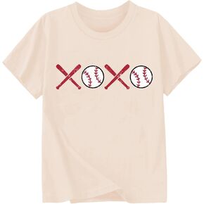 Toddler Boys Valentine's Day Shirt Retro Love Heart T-Shirts Kids Valentine's Day Tees 2-10 Years