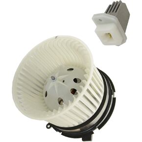 TRQ A/C AC Heater Blower Motor w/Fan Cage & Resistor Kit Compatible with Nissan Rogue Sentra
