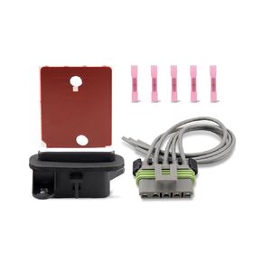 HVAC Blower Motor Resistor Kit Fit for Chevrolet Sonic 2012-2021 Spark 2013-2015 Trax 2015-2022, AC Blower Control Module with 13 AWG Connector Wire Harness, Replace 95018066 94560526