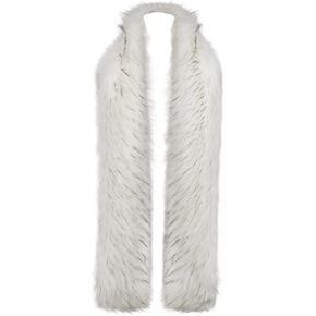 Fluffy Faux Fur Scarf Wrap Shawl Wedding Bridal Bridesmaid 1920s Party Stole Shrug Cover Up for Winter