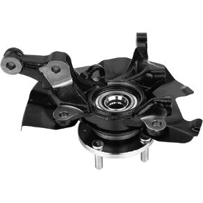 517151G100 Front Left Steering Knuckle Fit for Kia Rio 2006-2009,Rio5 2006-2009,Left/Driver Side Wheel Hub Bearing Steering Knuckle with Hyundai Accent 2006-2011