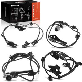 A-Premium ABS Wheel Speed Sensor Compatible with Scion Models - xB 2008-2014 2.4L - Front and Rear, Driver and Passenger Side, Replace# 89543-12080, 8954312080 4-PC Set