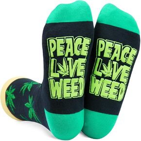 Zmart Plant Gifts Weed Gifts for Adults - Funny Plant Socks for Men Women Teens, Weed Socks, Marijuana Socks Stocking Stuffer