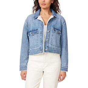 kensie Jeans for Women Crop Cargo Jacket with Sherpa Lining, Sizes Small to X-Large