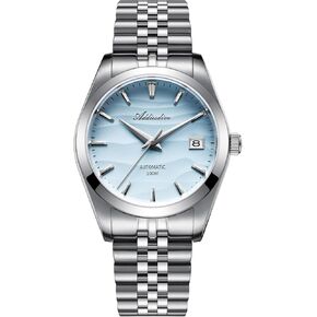 ADDIESDIVE Automatic Watches for Men NH35A Mechanical Movement Analog Sapphire Crystal Yellow White Blue 39MM Sand Dial