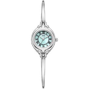 Gosasa Classic Vintage Bangle-Style Women's Watch with Small Dial and Thin Strap Elegant Dress Analog Ladies Wristwatch Fashion Waterproof Quartz Women Gold Watch