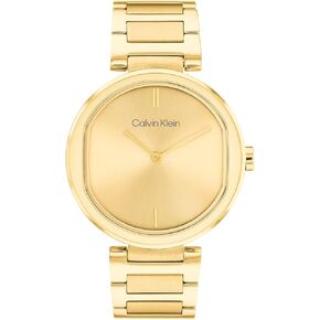 Calvin Klein Sensation Women's Ionic Plated Light Gold Steel Case Quartz Watch with Ionic Plated Light Gold Steel Bracelet (Model: 25200252)