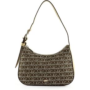 DKNY Top Zip Closure Casual Satchel, Black/Black