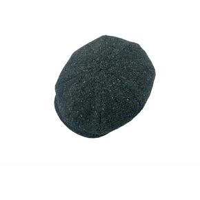 Hanna Hats Connery Cap Tweed Mens Hat 100% Woolen Tweed Made in Ireland (US, Alpha, X-Large, Dark Green Fleck Salt & Pepper)