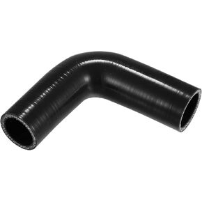 X AUTOHAUX 1 Pcs 32mm/1.26"-35mm/1.38" ID 102mm/4.02" Length 90 Degrees Black Car Silicone Hose Coolant Hose Universal