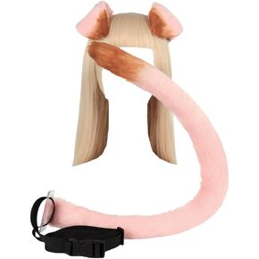 Texas Cosplay Ears and Tail Set Fox Ears Headwear Furry Fursuit Costume Accessories for Adults Game Role Play