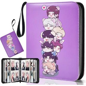 Korean Pop SKZOO Stray Kids Trading PhotoCard Binder Cute Cartoon Albums Storage 400 - Photocard Holder Book with Sleeves, Gifts for Boys & Girls, idol Photo Protect - Lomo Card