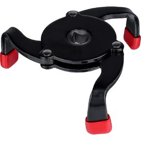 YAKAMOZ Universal Oil Filter Wrench, 2 Way Adjustable 3 Jaw Oil Filter Claw Wrench Removal Tool for Removing 2-1/4" to 3-3/4" Automotive Oil Filters