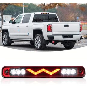 ضوء الفرامل الثالث Jackma55 مناسب لسيارة Chevy Silverado، لـ C10 C/K 1500 2500 3500/ مناسب لـ GMC C/K 1500 2500 3500، لـ Sierra 1988-1998 LED ضوء إيقاف عالي للتركيب (عدسة حمراء) in Kuwait