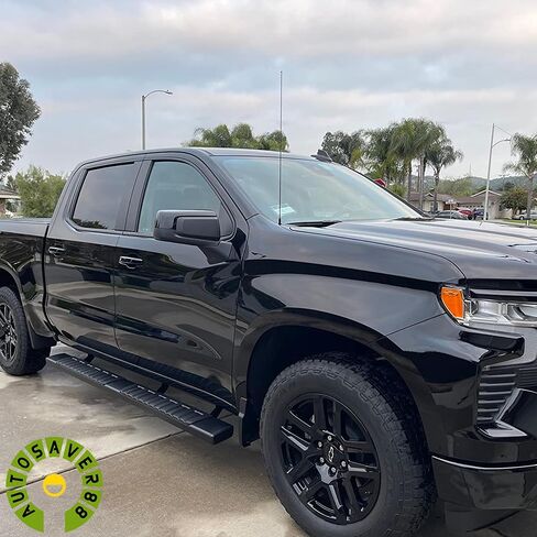 AUTOSAVER88 Running Boards Side Steps Compatible with 2019-2025 Chevy Silverado/GMC Sierra 1500, 2020-2025 Silverado/Sierra 2500HD 3500HD Crew Cab Aluminum Nerf Bars (Excl. 2019 1500 LD) in Saudi Arabia