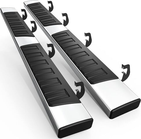 AUTOSAVER88 Running Boards Side Steps Compatible with 2019-2025 Chevy Silverado/GMC Sierra 1500, 2020-2025 Silverado/Sierra 2500HD 3500HD Crew Cab Aluminum Nerf Bars (Excl. 2019 1500 LD) in Saudi Arabia