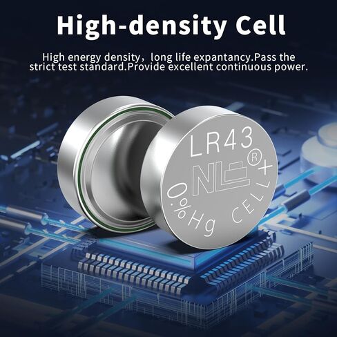 PKCELL 20 قطعة بطاريات LR43 386 SR43 AG12 بطاريات زر 1.5 فولت بطارية خلية عملة قلوية (20 قطعة (عبوة من 1)) in Kuwait