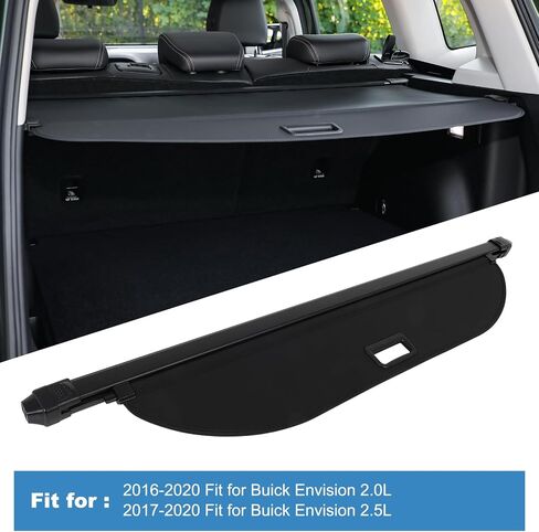 ECCPP Cargo Cover 2016-2020 Fit for Buick Envision 2.0L Flexible Rear Trunk Cover Shade Luggage Tonneau Security Cover in Saudi Arabia